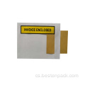 žlutá faktura přiložená obalový list obálky - 1000